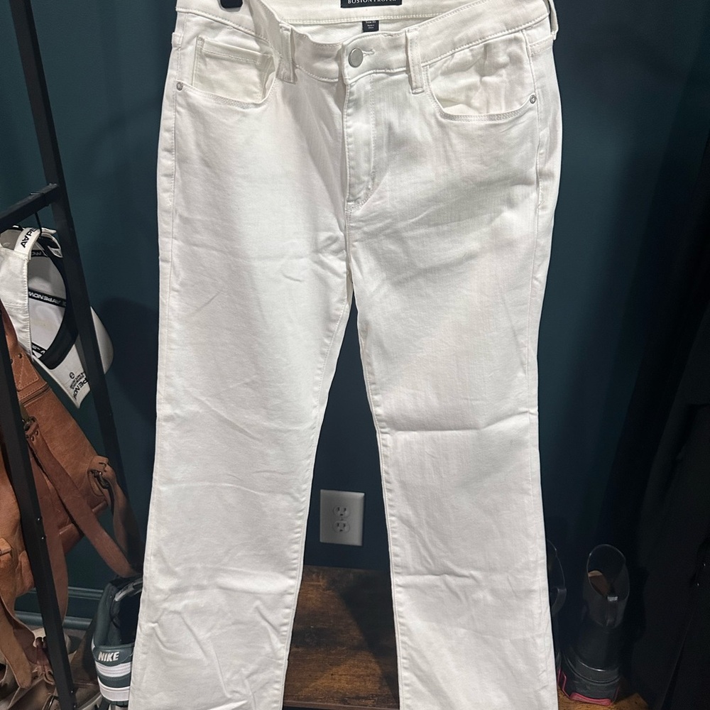 Women's White Boston Proper Jeans